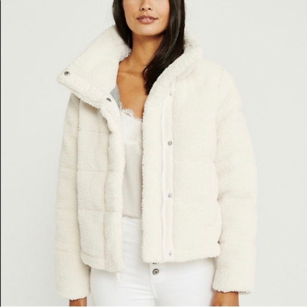 Abercrombie Sherpa Mini Puffer Jacket